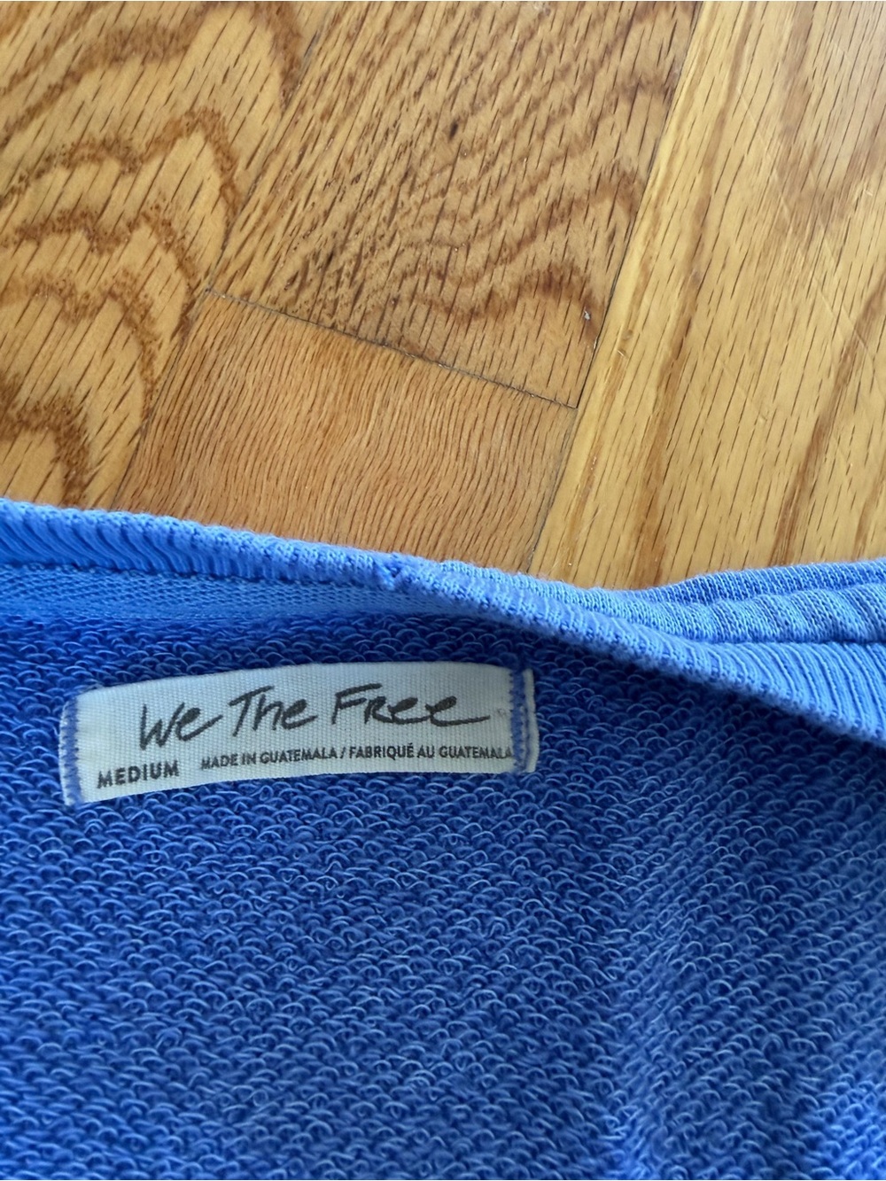 We The Free Bright Blue Pullover Sweatshirt size M - Picture 6 of 7